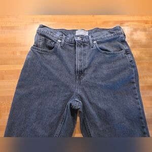 Everlane Original Cheeky Jean Size 30 Reg Straight Washed Black Organic Cotton